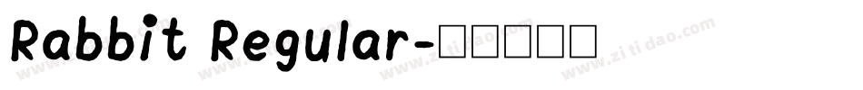 Rabbit Regular字体转换